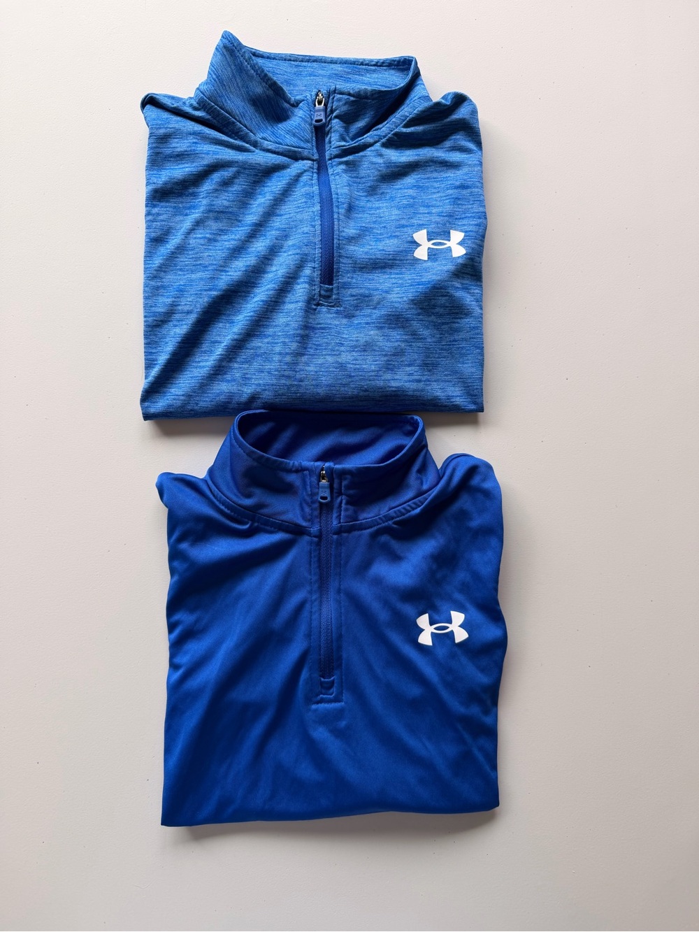 Under Armour Kids' Royal & Heathered Blue Quarter-Zip Tops
